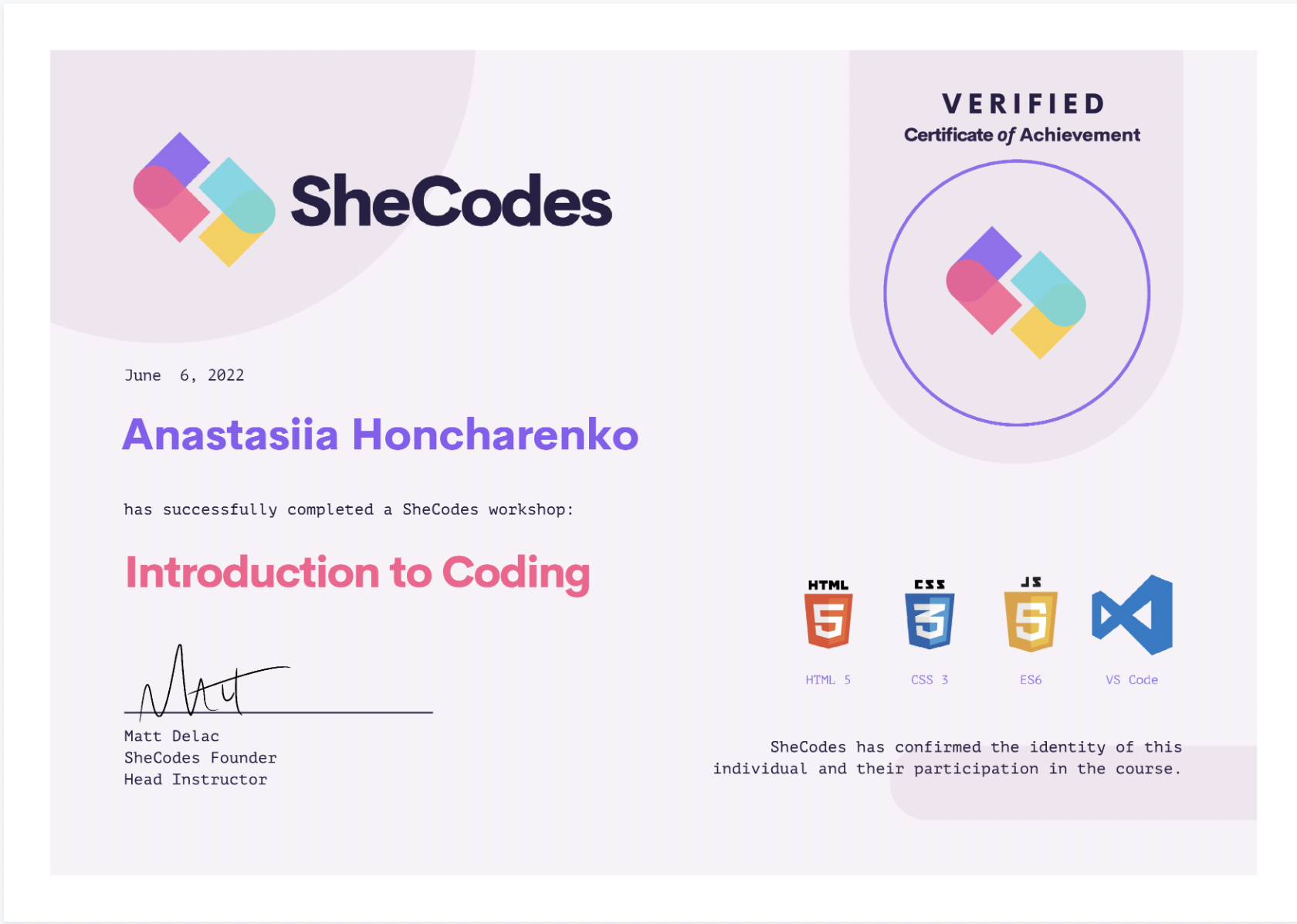 SheCodes Basic